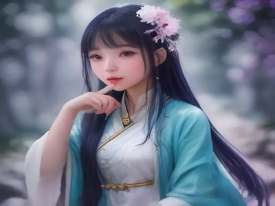 神女逍遥录隐藏支线剧情画面，偏僻山谷中一名神秘老者与女主角对话，氛围悬疑